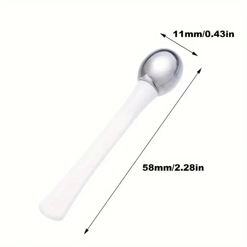 Gold Eye Roller Massage Stick - Eye Cream Applicator & Facial Skincare Spatula for Wrinkle Care
