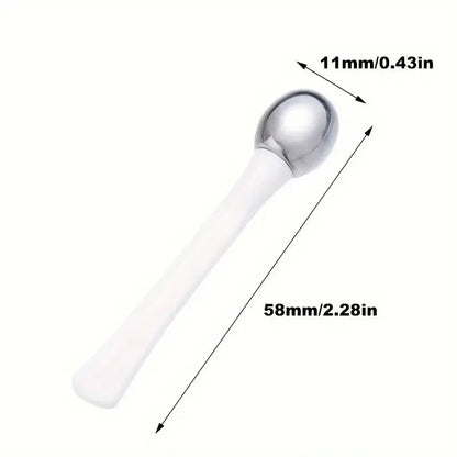 Gold Eye Roller Massage Stick - Eye Cream Applicator & Facial Skincare Spatula for Wrinkle Care