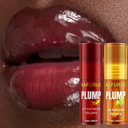 2PC Lip Plump Gloss Set – Long-Lasting Moisturizing Lip Oil Serum for Instant Volume, Repair & Fine Line Reduction