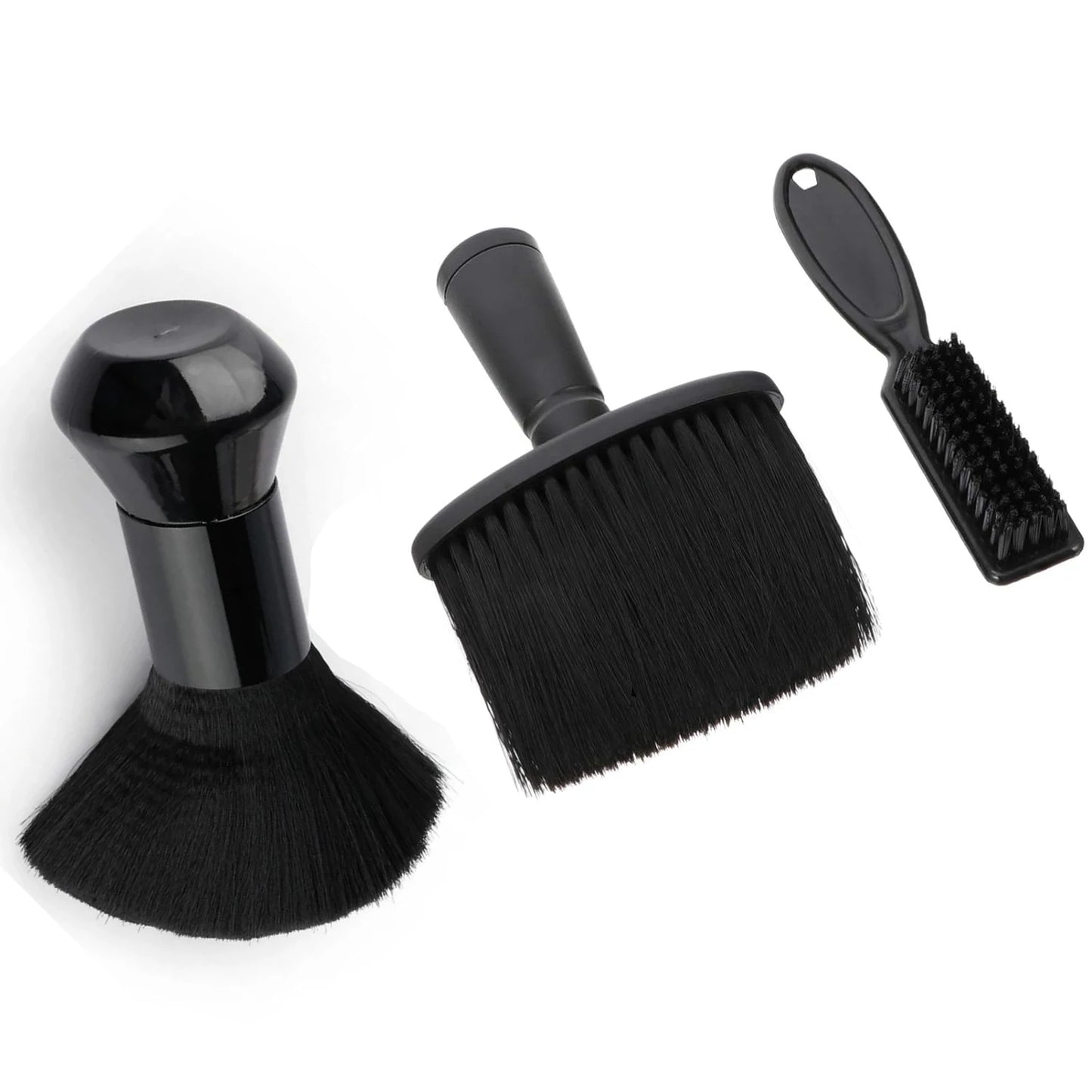 2/3-Piece Neck Dust Collector Brush Set – Hairdresser Salon Cleaning Brush for Blades & Hair Removal