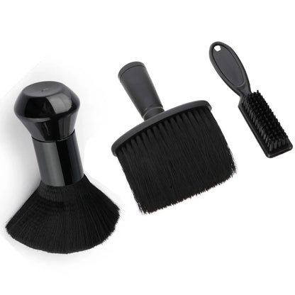 2/3-Piece Neck Dust Collector Brush Set – Hairdresser Salon Cleaning Brush for Blades & Hair Removal
