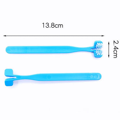 Double Sided Dog Toothbrush Set - 2pcs Pet Oral Care Toothbrushes for Teeth Cleaning and Dental Hygiene