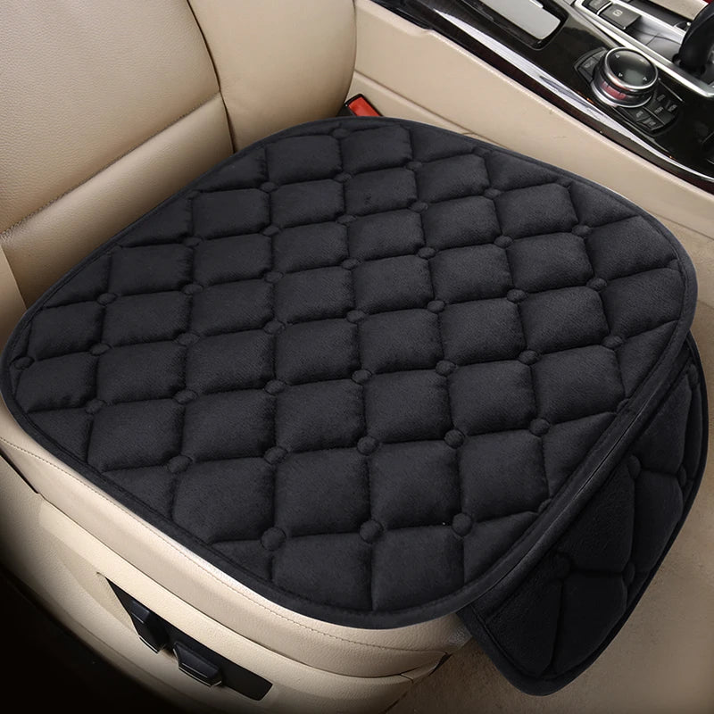 Universal Winter Warm Car Seat Cover Protector Set – 3-Piece Rear Seat Cushion & Back Cushion Auto Seat Protection for Cars, SUVs & Vans