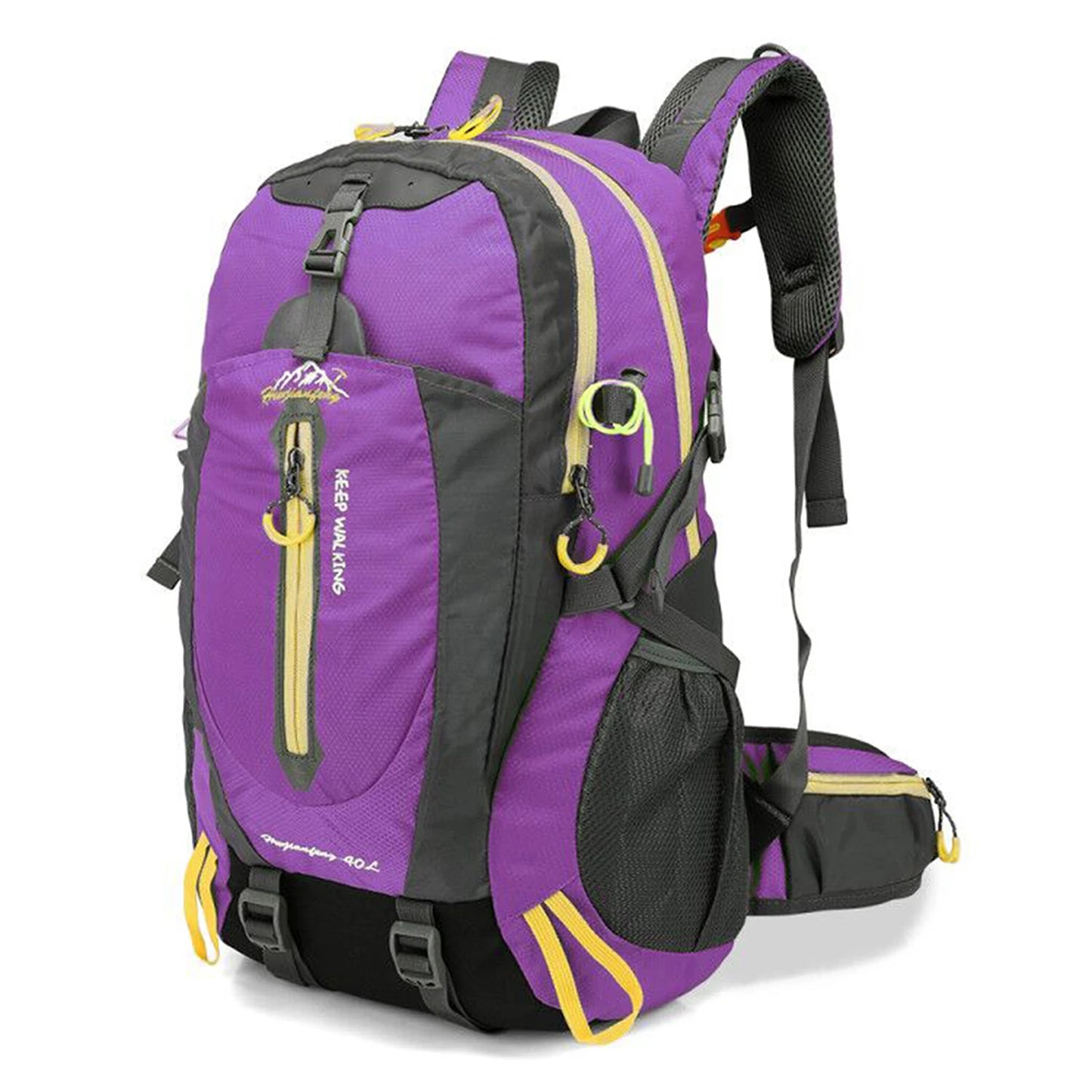 40L Waterproof Travel Backpack - Water Resistant Hiking Daypack With Laptop Compartment For Camping, Trekking & Outdoor Adventures