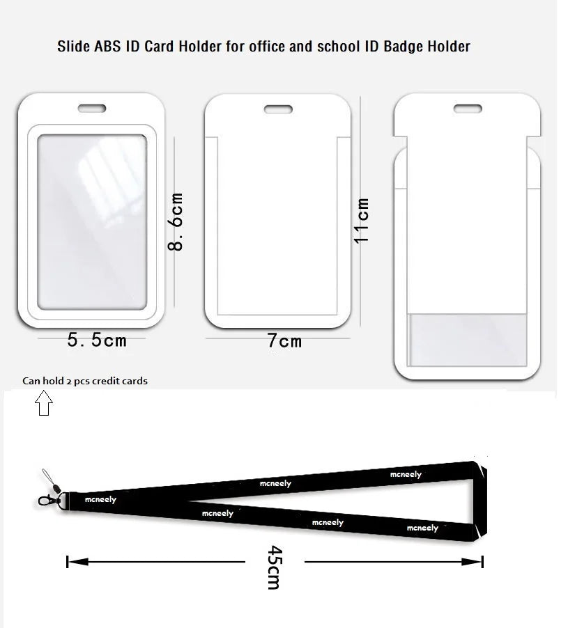 Disney Mickey ID Card Holder Lanyard – Girls Door Card Case, Hanging Rope Badge Holder, Neck Strap for Business Cards, Small Gift