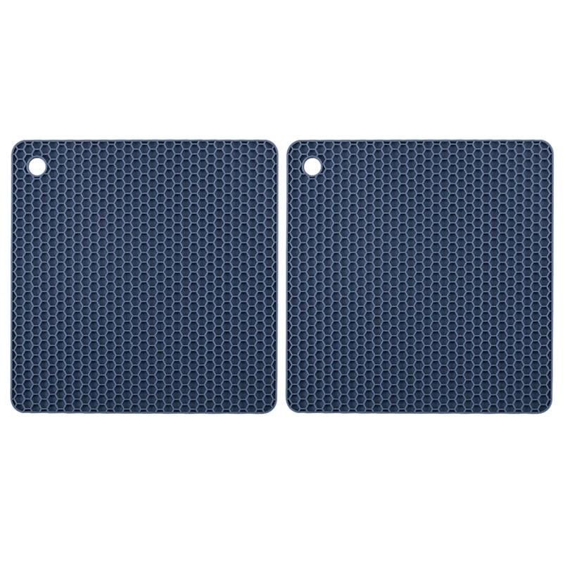 2/4 PCS Multifunction Heat Resistant Silicone Mats – Nonslip Drink Coasters, Pot Holders & Kitchen Placemats