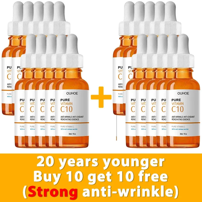 Vitamin C Wrinkle Remover Face Serum – Lifting, Firming & Anti-Aging Essence for Brightening & Nourishing Skin