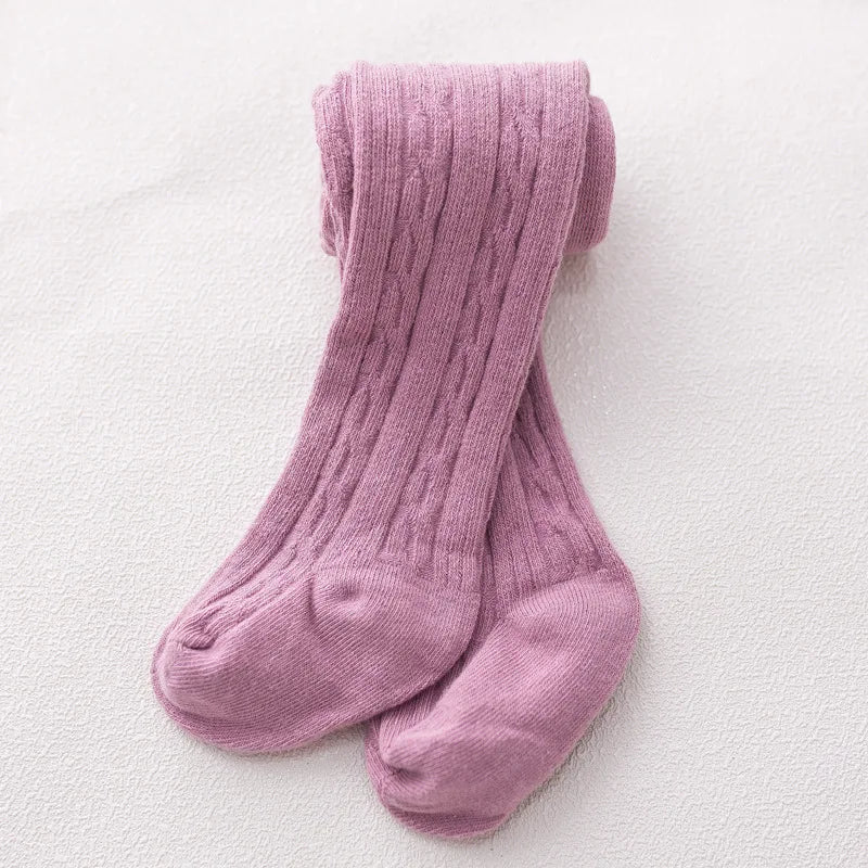 0-2Y Baby Girls Warm Pantyhose – Autumn Winter Long Tube Leggings & Newborn Tights Socks