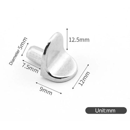 20pcs 5mm L-Shaped Shelf Support Studs – Wooden & Glass Board Brackets for Cabinets and Furniture