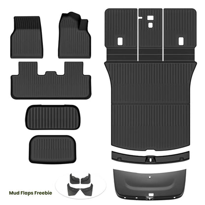 Tesla Model Y 2025+ Juniper TPE Floor Mats – Waterproof Anti-Slip Full Set Car Accessories