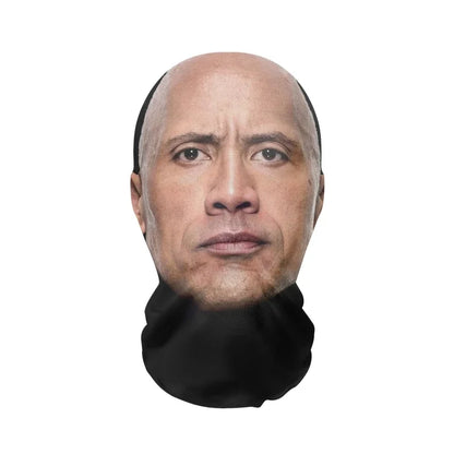 3D Printed Full Face Mask – Elastic Mesh Cosplay Hood for Men & Women, Party & Novelty Costume Prop