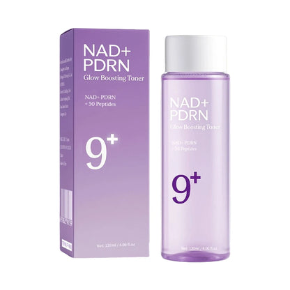 NAD+ PDRN Glow Boosting Toner - Hydrating Firming Essence for Dry Skin, Fine Lines & Skin Elasticity Care