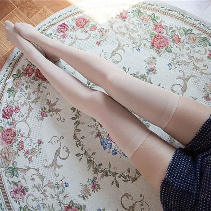 Sexy Striped Thigh High Socks for Women – Long Nylon Over Knee Stockings & Leg Warmers
