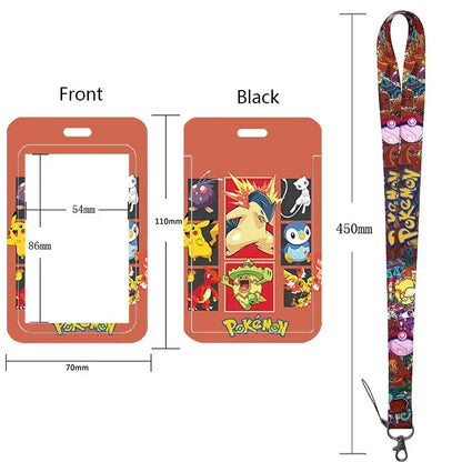 Pikachu Neck Strap Lanyard for Keys – ID Badge Holder, Keychain, Key Rings, Fashion Accessory Gift