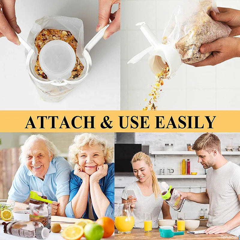 Snack Sealing Clips – Plastic Food Bag Clamp for Fresh Keeping, Travel & Kitchen Storage Seal