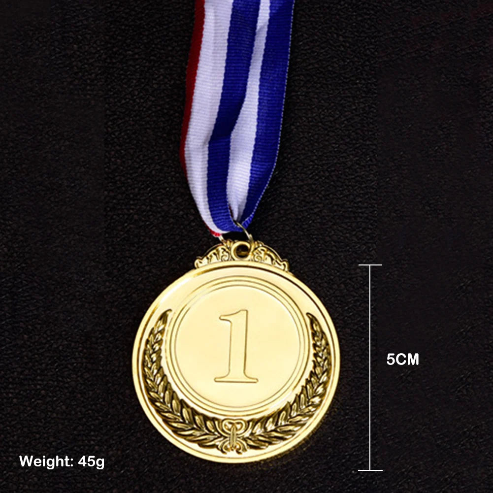 3-Piece Gold, Silver and Bronze Winner Medals - Sports Day Competition Awards for Adults, Kids, Outdoor Games, and Souvenirs