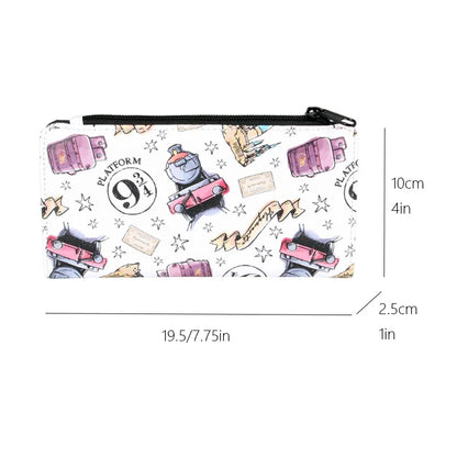 Cute Cartoon Print Long Wallet for Women – PU Leather Coin Purse, Stylish Card Holder & Organizer