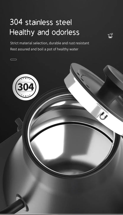 Portable Electric Kettle Stainless Steel Gooseneck Travel Coffee Kettle - Small & Compact