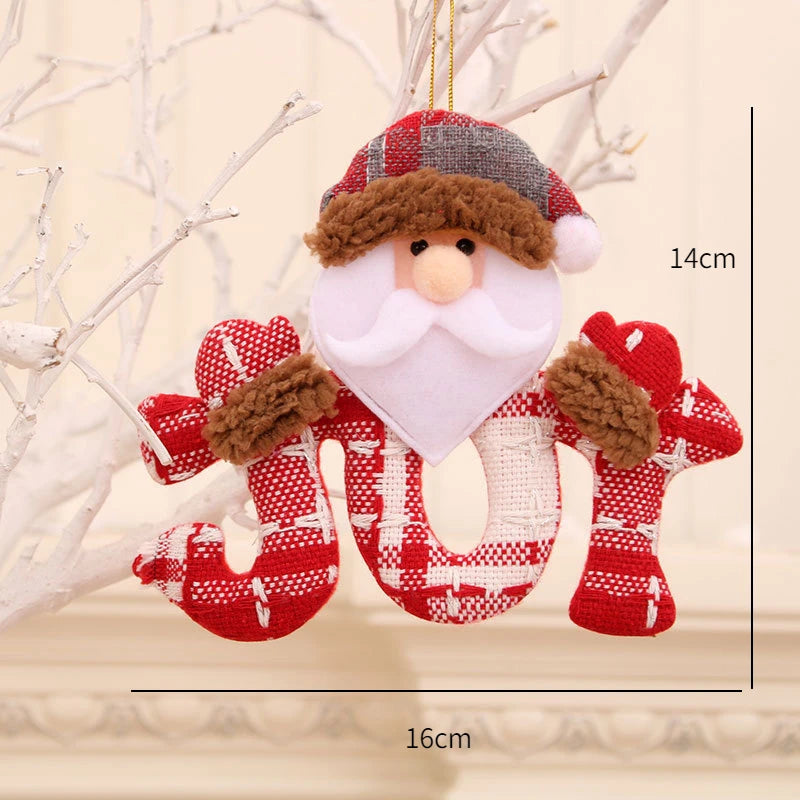 Red Star Christmas Tree Ornament – DIY Xmas Pendant New Year Party Gift Home Decor Noel Navidad