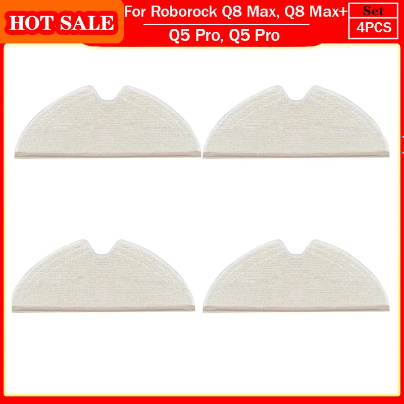 Roborock Q5 Pro & Q8 Max Replacement Parts – Main Brush, Side Brush, HEPA Filter, Mop & Dust Bag Accessories