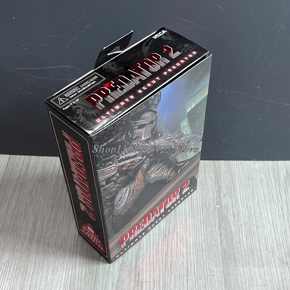 NECA Predator Figure — Ultimate Shaman Elder Armored Jungle Hunter with Snake Vision, Alien Model Toy Gift