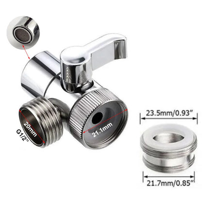 White Silver ABS Toilet Bidet Sprayer - Self-Cleaning Handheld Bathroom Shower Head with Faucet Nozzle, Hose & Holder Set