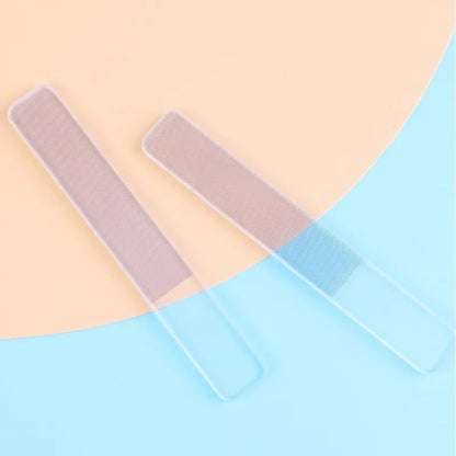 Transparent Nano Glass Nail File - Professional Nail Sanding Polishing Grinding Tool for Manicure & Nail Art