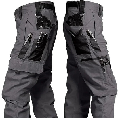 Men's Tactical Waterproof Cargo Pants – Durable Multi-Pocket Combat Trousers for Outdoor Work & Adventure