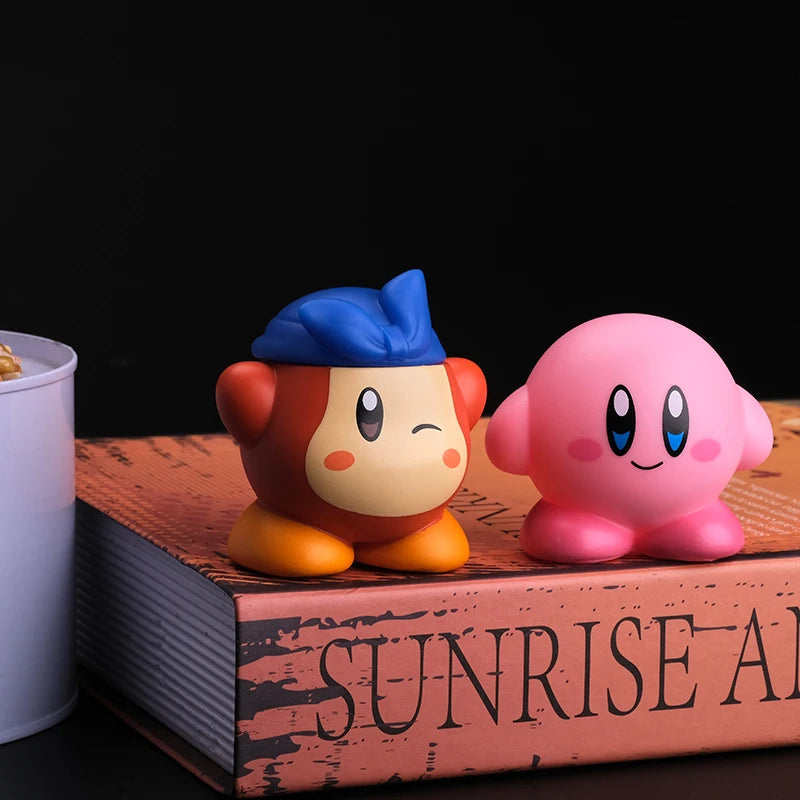 8pcs Star Kirby Anime Figure Set – Cute Pink Mini Figures Collectible Toy for Kids’ Gifts