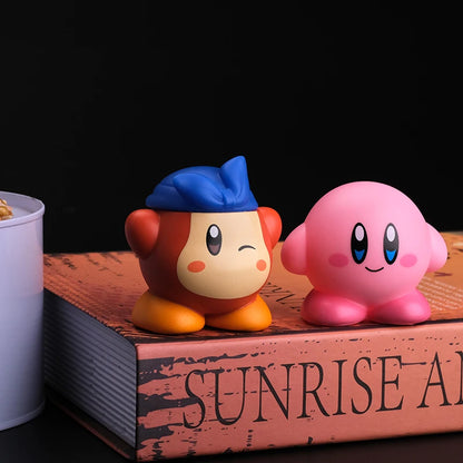 8pcs Star Kirby Anime Figure Set – Cute Pink Mini Figures Collectible Toy for Kids’ Gifts