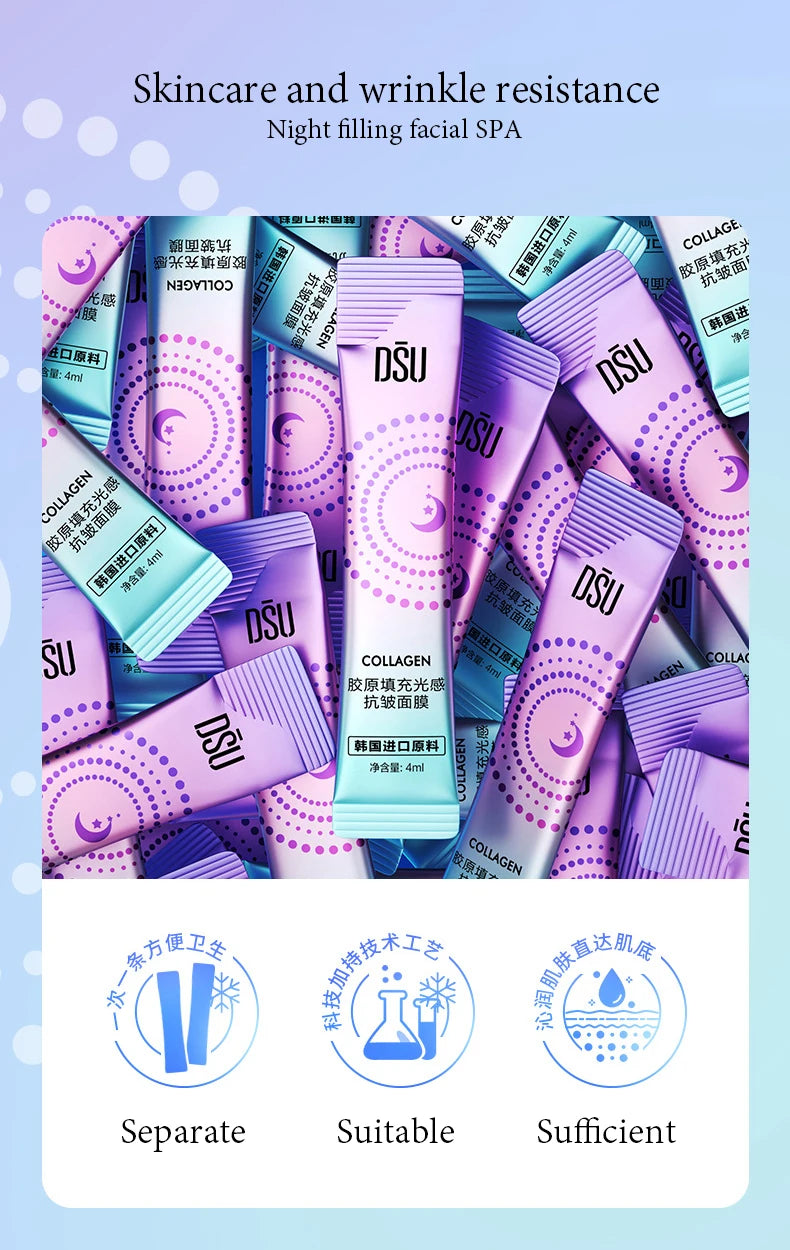 30 Pack Anti-Wrinkle Sleeping Facial Masks – Moisturizing & Firming Collagen Face Masks for Skincare, Korean Skin Care Products