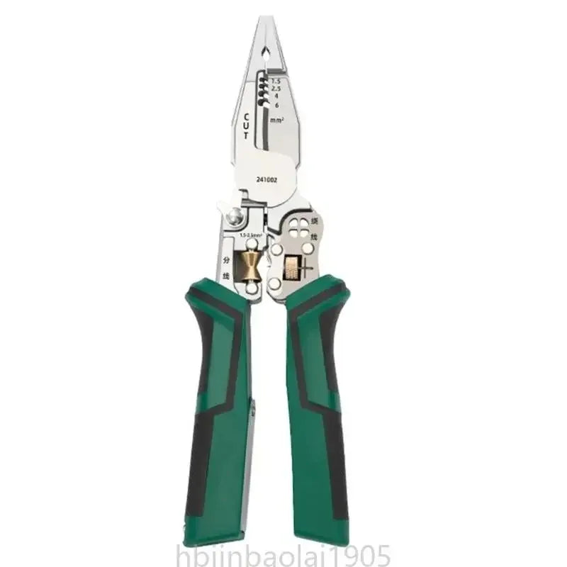 E74E 8-in-1 Wire Strippers - Electrical Measurement, Cutting & Wire Pulling Pliers