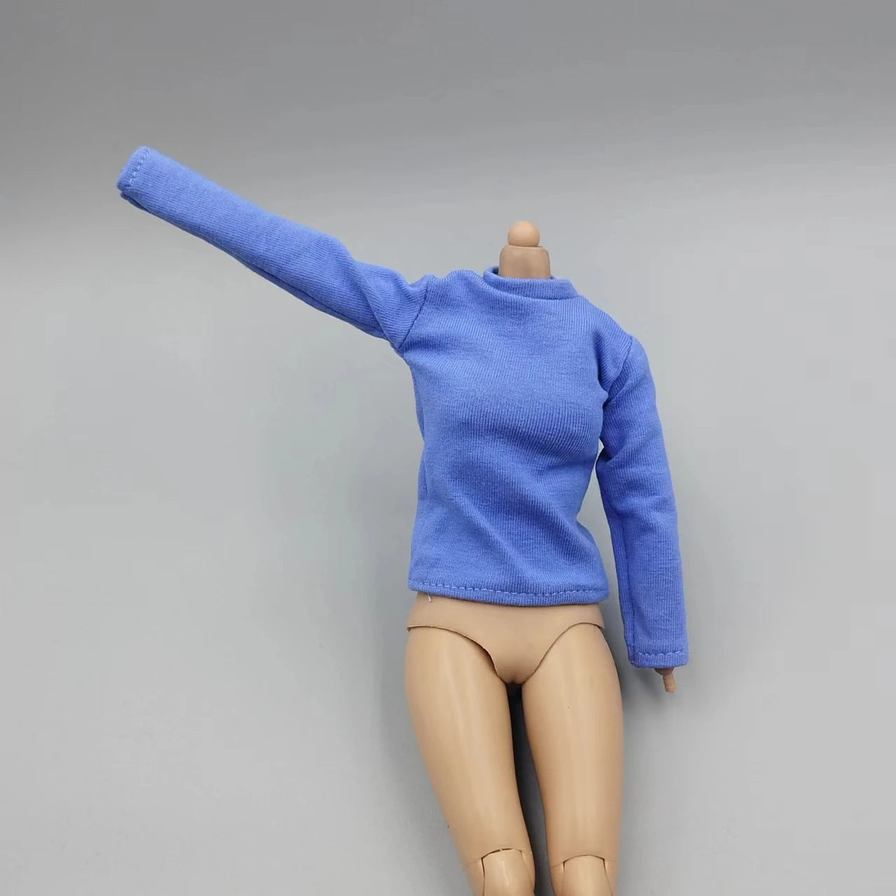 1/6 Scale Black T-Shirt for 12" (30cm) Action Figures — Male & Female DIY Model Accessories