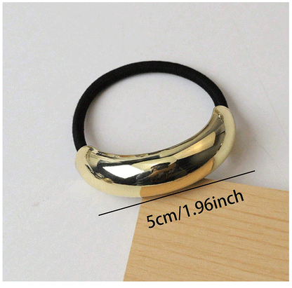 4PCS Fashion Women's High Ponytail Hair Rope – Elegant Elastic Hair Accessories for Daily & Holiday Wear