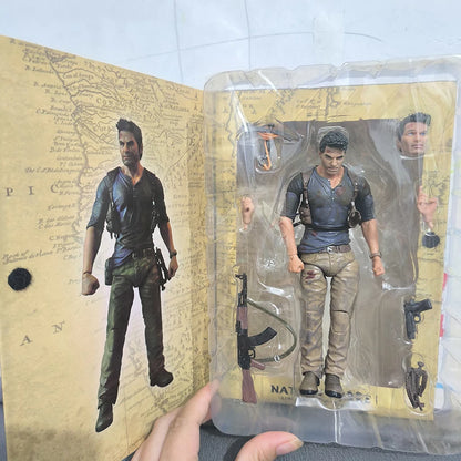 Uncharted 4 Nathan Drake Action Figure - A Thief’s End Collectible Model Toy Gift