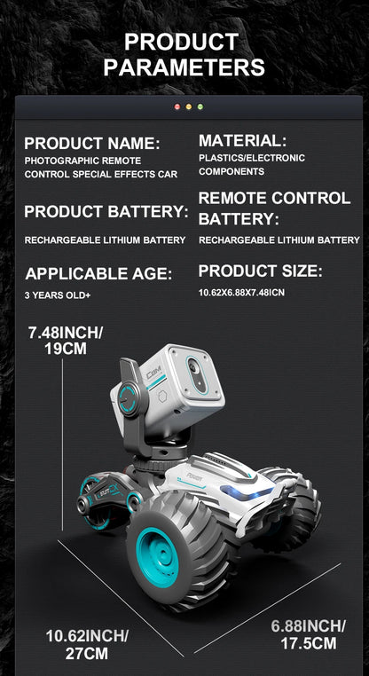 DWI RC Drift Car with FPV Screen – Wireless Camera RC Car for Photos, Videos, and Remote Communication