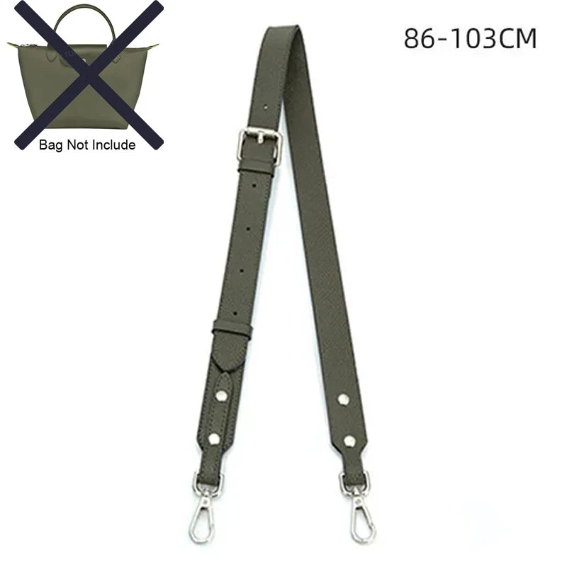 Leather Shoulder Strap for Longchamp Terra Bag - No-Punch Replacement Handle Strap Accessory