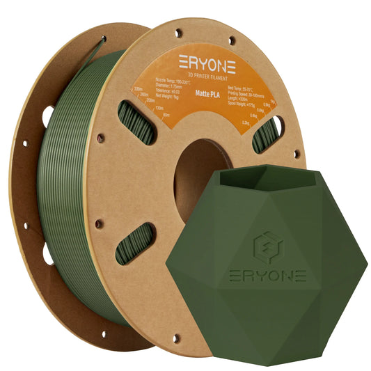 ERYONE Matte PLA Filament 1.75mm – 1KG High-Quality Spool for 3D Printing, Fast Shipping