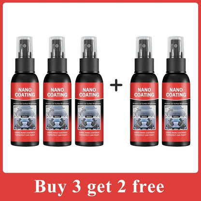 Car Nano Ceramic Coating Kit – Professional High Gloss Paint Protection & Scratch Repair Auto Detailing Solution
