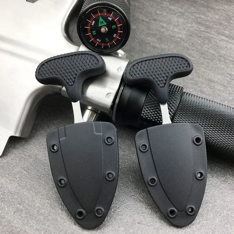 Multifunctional Camping Necklace Knife - Portable Outdoor Survival Cutter (1 or 2 Pieces)