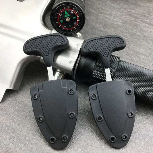 Multifunctional Camping Necklace Knife - Portable Outdoor Survival Cutter (1 or 2 Pieces)