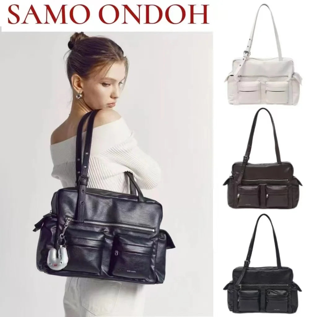 SAMO ONDOH Korean Medium Motorbike Crossbody Bag – Same Style as Song Yuqi
