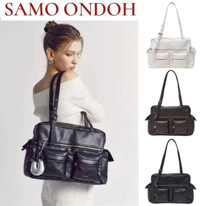 SAMO ONDOH Korean Medium Motorbike Crossbody Bag – Same Style as Song Yuqi