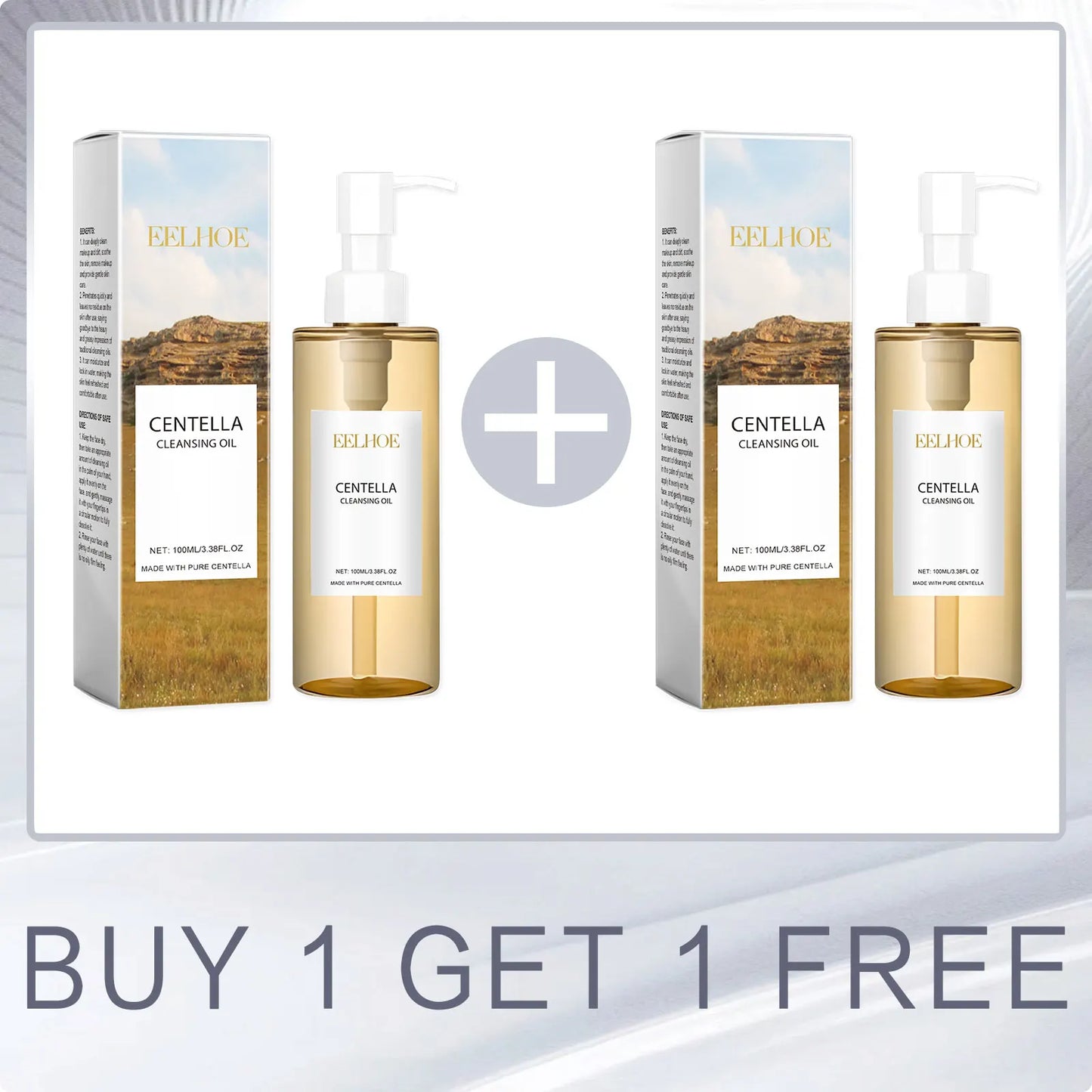 EELHOE Centella Cleansing Oil – Moisturizing Facial Makeup Remover for Sensitive Skin, Pore Shrinking & Deep Cleansing