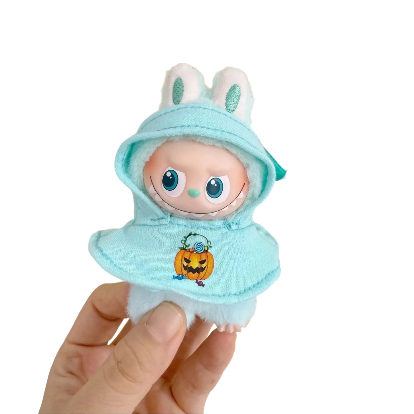 Labubu Halloween Cloak Dress with Hat — 10.5cm V4 The Monsters Pin for Love Series Doll Clothes & Accessories