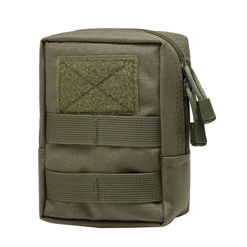 Outdoor Tactical 600D Waist Bag - Multitool MOLLE Pouch, Tool Zipper Waist Pack, Durable Belt Pouch for Hunting Accessories