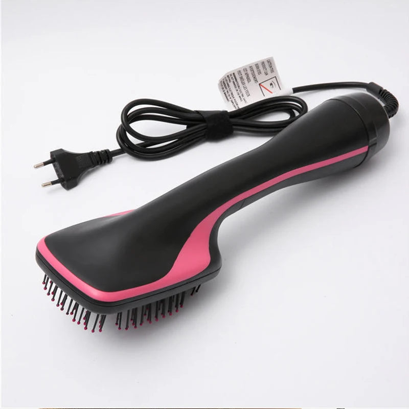 One-Step Negative Ion Hair Dryer Brush - Hot Air Comb for Curling, Straightening & Wet-Dry Styling