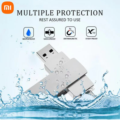 Xiaomi Mijia USB 3.2 High-Speed Waterproof Flash Drive — Up to 16TB Portable Pen Drive (2025)