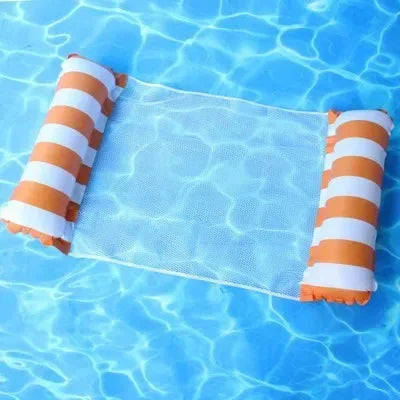 New Inflatable Water Hammock Recliner - Floating Swimming Mattress and Pool Party Lounge Bed