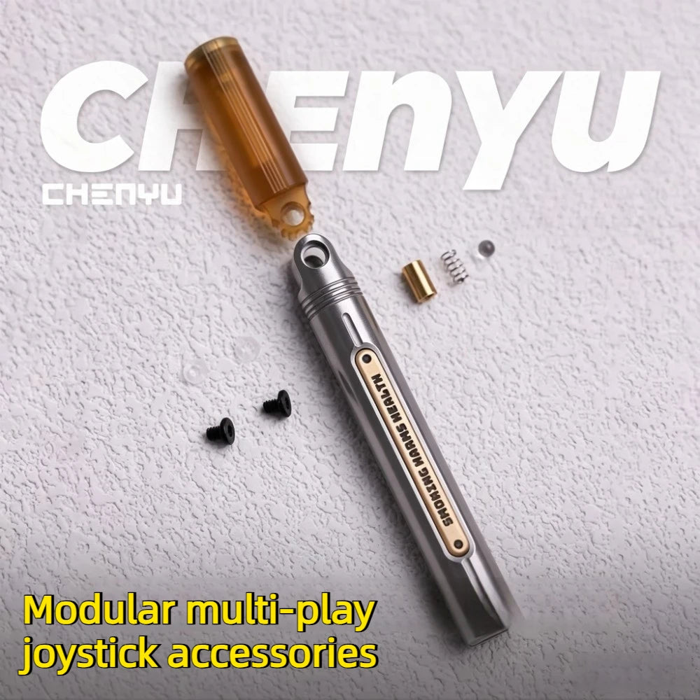 CHENYU EDC Laygen Mechanical Stress Relief Toy - Stainless Steel Fingertip Push Rod, Ultra-Dense Current Track Design